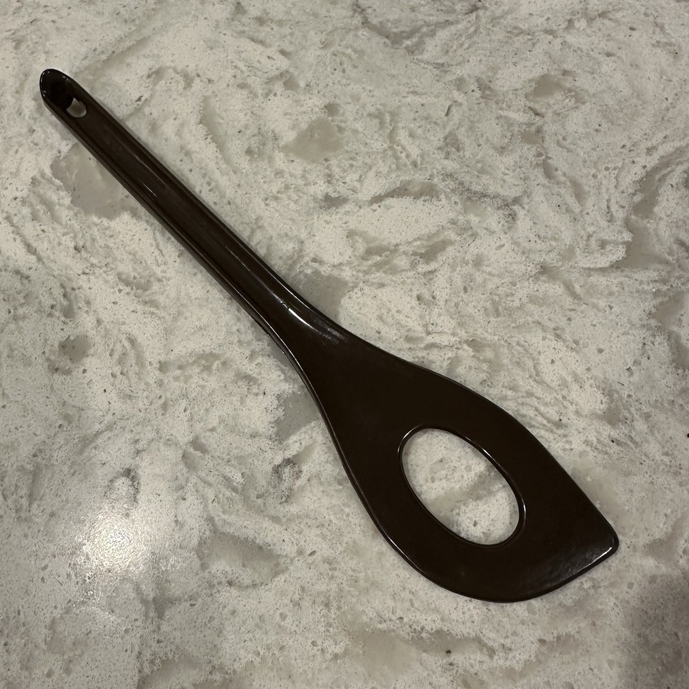Vintage Brown Pointed Corner Blending Spoon Spatula by‎ Micro